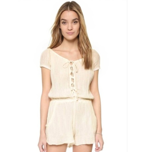 Jen's Pirate Booty 'Frontier' Romper in Ivory
